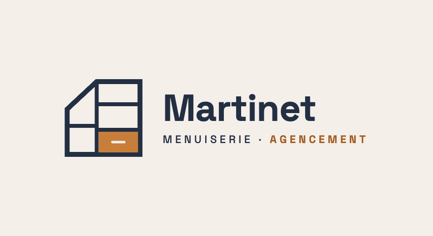 Logo Martinet — Menuiserie et agencement
